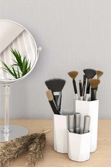 SteweHome Mehrzweck Make-up Zubehör Bürsten-Tragekoffer Türkis 12x11x9 cm