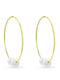 Ortaxidis Earrings Gold 14K Hoops With Pearls