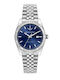 Lucien Rochat Womens Watch 35mm Battery With Blue Metal Bracelet
