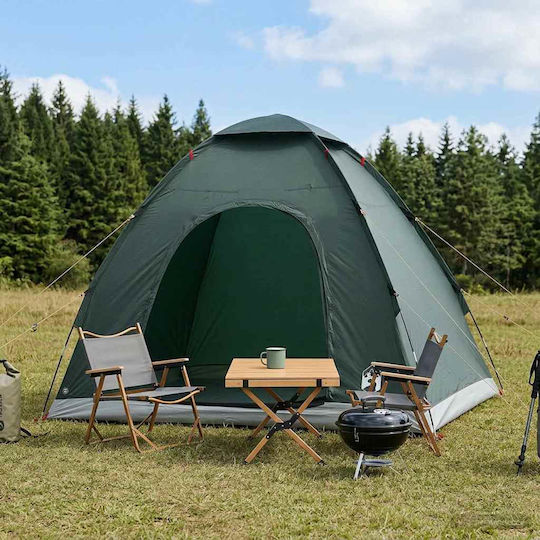 vidaXL Καλοκαιρινή Σκηνή Camping Igloo Αποθήκευσης Πράσινη 190x140x105εκ.