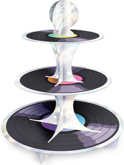 Stand Tray Muffins Cupcakes Cookies Retro Disco 80s Party