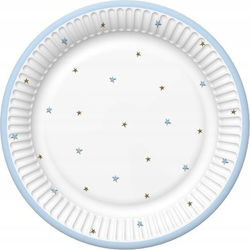 Pol-Mak Blaue Papierplatten 18cm 8 Stück