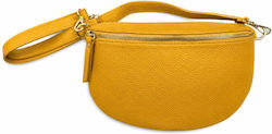 Vero Vero Damen Leder Gürteltasche Gelb