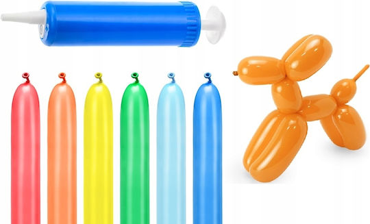 Zusammensetzung mit 30 Luftballons Blumen Orange 130cm