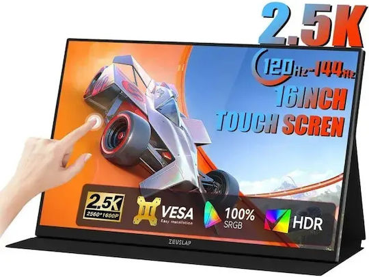 Zeuslap IPS Touch Φορητό Monitor 16" QHD 2560x1600 144Hz