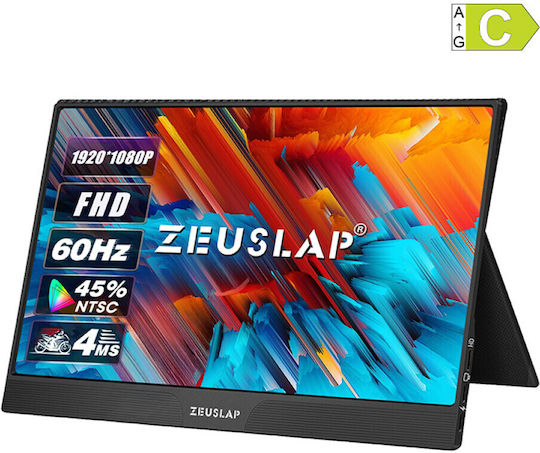 Zeuslap IPS HDR Portable Monitor 15.6" FHD 1920x1080 Silver