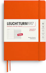 Leuchtturm1917 Agendă A5 2027 Portocalie Leuchtturm1917 Agendă A5 2027 Portocalie
