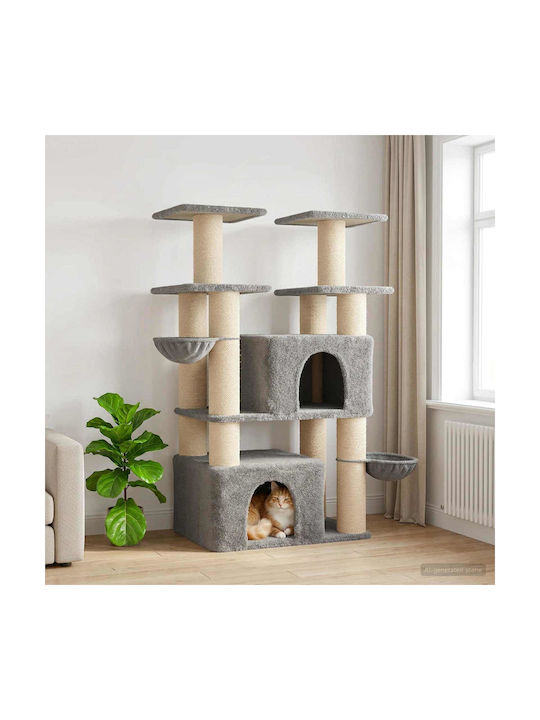 vidaXL Scratching Post Cat Tree Grey 81.5x56x14...