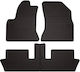 Rubber Car Mats Citroen C4 Picasso I Minivan 2006-2013 Black Fitted