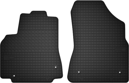 Front Rubber Mats Citroen Berlingo Ii Kombivan Multispace 5-seater From 2008 To 2018