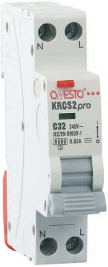 Rcbo 1p+n C 32a 6ka Typ Ac 30ma