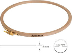 Cerc De Broderie Din Lemn Cu Șurub 18,5 Cm