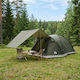 vidaXL Summer Camping Storage Tent Green for 6 ...
