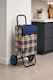 Stoff Einkaufswagen Klappbar Blau 100x30cm