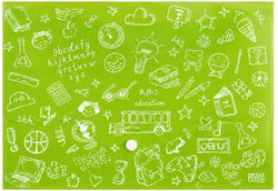 Fascicul Cu Buton Lămâie A4 Doodle Bag