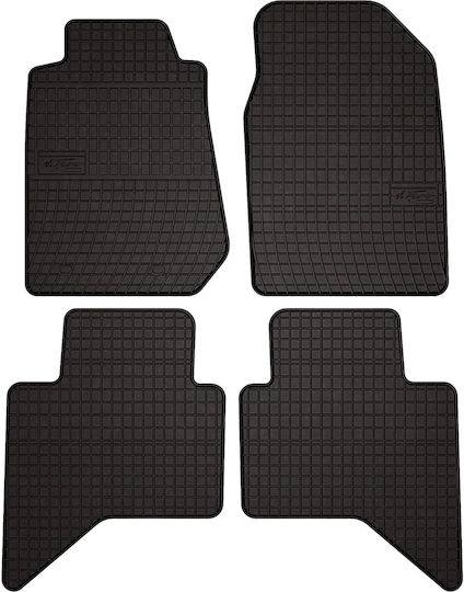 Rubber Car Mats Isuzu D-max Ii Pickup 2011-2019 Black Fitted