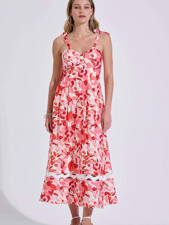 Summer Midi Dress Pink