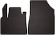 Rubber Car Mats Renault Kangoo E-tech Electric Combivan 1st Row 2021 Black Fitted