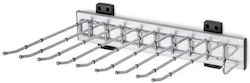 Emuca Sliding Side Trousers Rack Chrome Right Opening