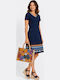 Sommer Damenkleid Blau