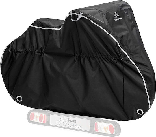 TeamObsidian Husă Impermeabilă Pentru Bicicletă 2 Biciclete XL Material Oxford 600D Durabil Protecție UV Neagră