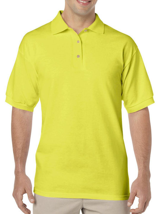 Gildan Dryblend Ανδρικό Διαφημιστικό T-shirt Κοντομάνικο Safety Green