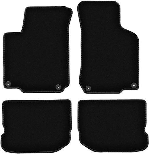 Covorașe Auto Velur Negru Basic Vw Jetta Iv Sedan Estate 1998-2005