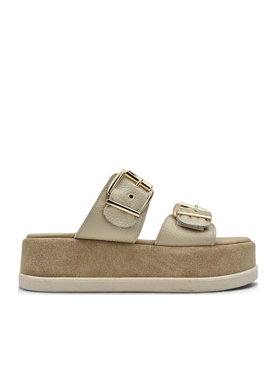 Mariella Fabiani Leather Women's Flat Sandals F...