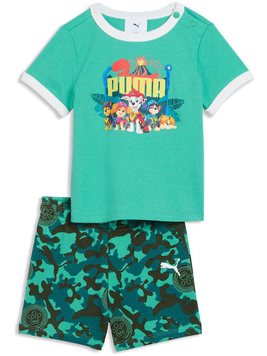 Șort/Bermude Sport Pentru Copii Paw Patrol Verde