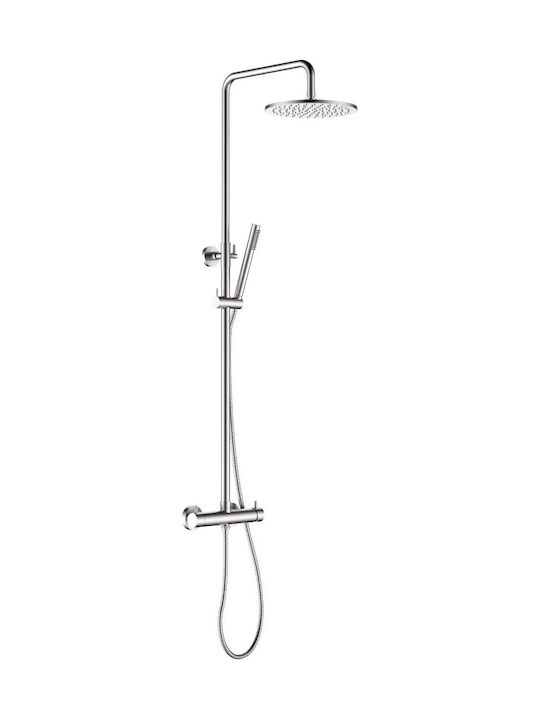 Piccadilly Mxx3c Coloană De Duș Cu Mixer De Cadă Argintie Piccadilly Mxx3c Coloană De Duș Cu Mixer De Cadă Argintie