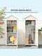 Wooden Garden Shed White with Air Vent L0.85xW0.58xH2.13m