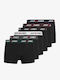 Men's Boxers All Black 6Pack
