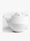 O Dromos tou Tsagiou Teapot with Porcelain Filter White 400ml