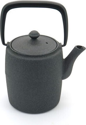 O Dromos tou Tsagiou Wabi Teapot with Mug and Cast Iron Filter Grey 600ml