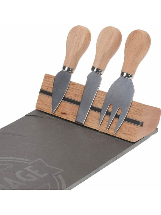 Excellent Houseware Πλατώ Σερβιρίσματος Τυριών Ξύλινο 30x15x5εκ. 4τμχ