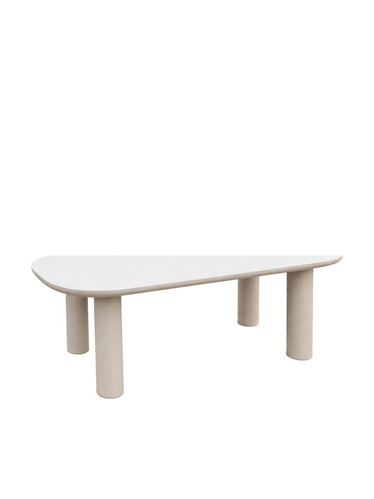 Kiora Esszimmer- und Küchentisch mit Beton-Oberfläche Beige 200x100x75cm