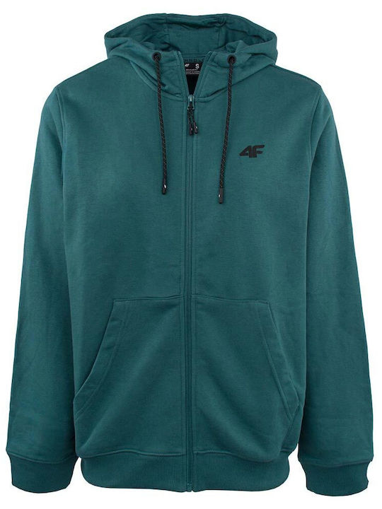 Cardigan With Hood Turquoise