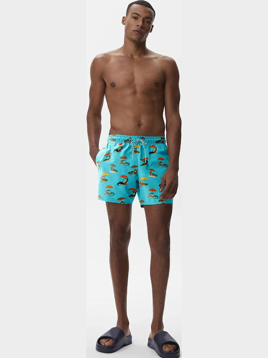 Herren-Bademode Kurze Hosen Blau