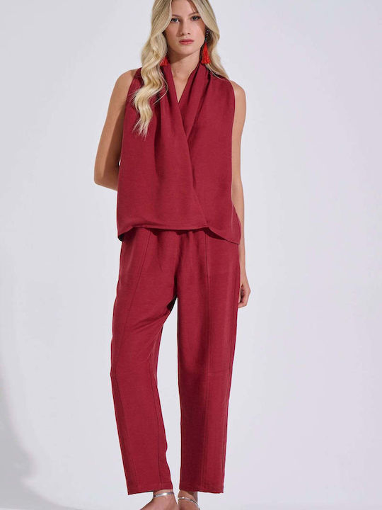 Bill Cost Women's Linen Trousers with Elastic B...