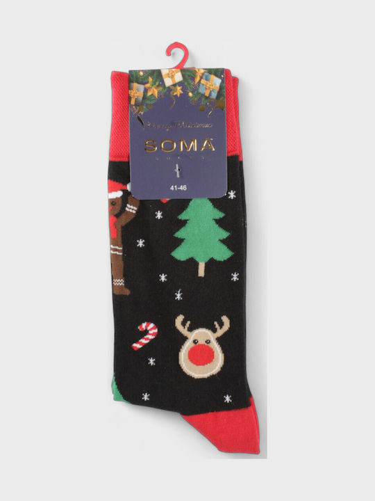 Soma Weihnachten Socken Schwarz Soma Weihnachten Socken Schwarz