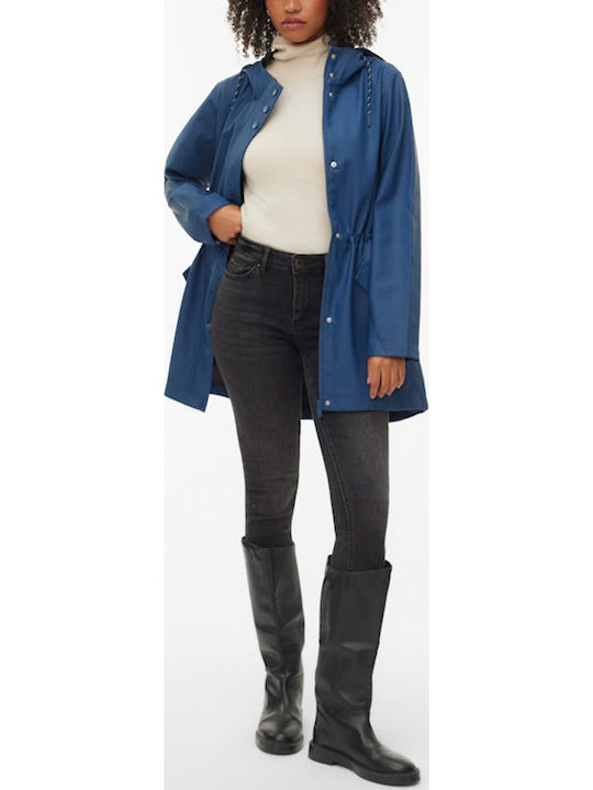Vero Moda Jachetă Damă Lungă Parka de Iarnă Alb...