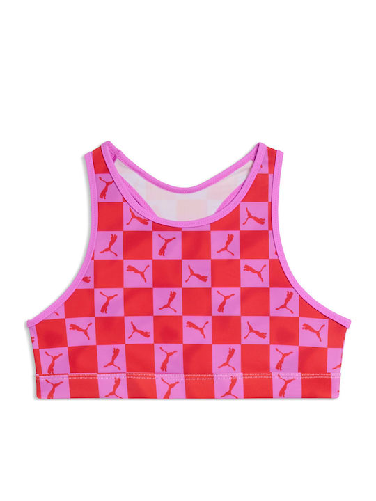 PUMA Costum De Baie Pentru Copii Rashguard Roz