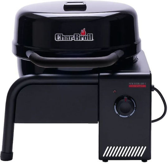 Char-Broil Tischplatte Elektrischer Grill mit Grill 1500W Edelstahl mit Deckel 38,4x38,4cm