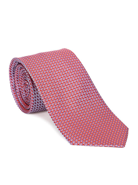 Eton Shirts Herren Krawatte Seide mit Mustern in Roter Farbe