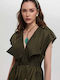 Women's Green Gabardine