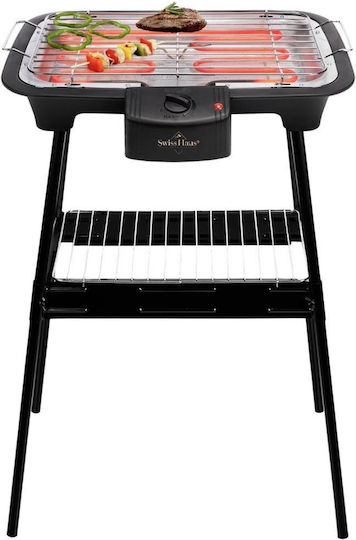 Swiss Haus Schweizer Haus Elektrischer Grill Tischplatte 2000W mit Einstellbarem Thermostat 38x22cm