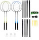 Nils Badminton Schläger Set 4 Stück