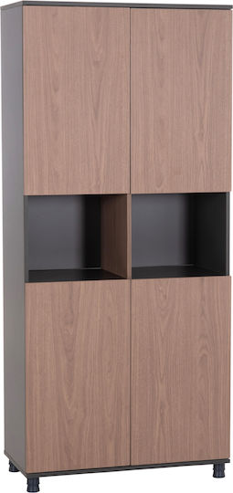 Етажерка Mavix Сив-орех 80x40x180см.