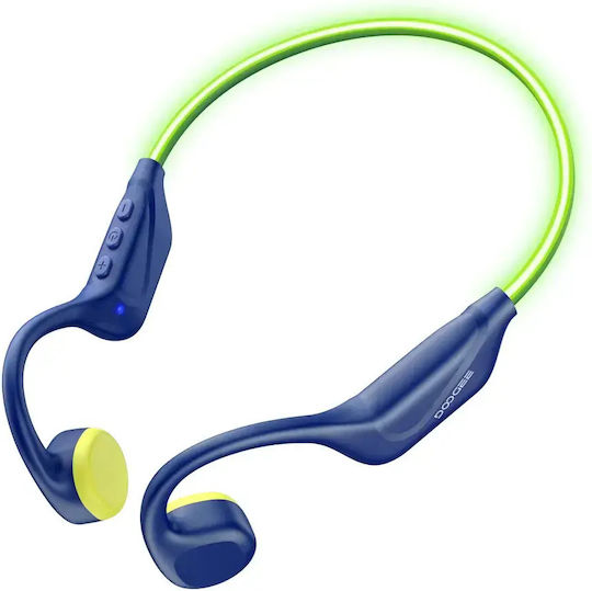 Doogee BoneBeat Run Ray Bone Conduction Bluetooth Handsfree Ακουστικά με Αντοχή στον Ιδρώτα Μπλε