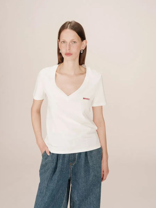 Καλοκαιρινό T-shirt Φόρεμα Ivory